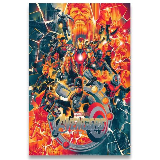 Imagem de Poster 42cm x 30cm A3 Brilhante Avengers Vingadores