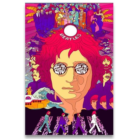 Imagem de Poster 42Cm X 30Cm A3 Brilhante Beatles John Lennon