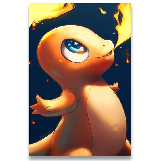 Imagem de Poster 42Cm X 30Cm A3 Brilhante Charmander Pokémon