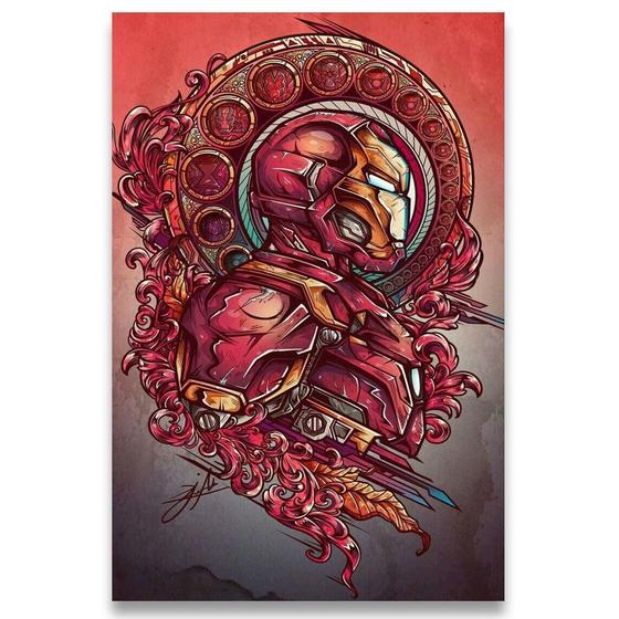 Imagem de Poster 42Cm X 30Cm A3 Brilhante Homem De Ferro Iron Man B5