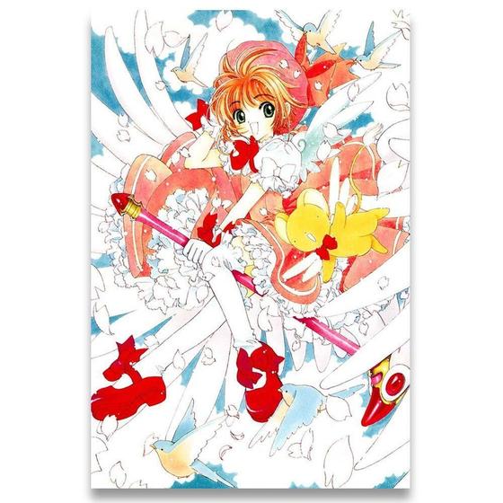 Imagem de Poster 42Cm X 30Cm A3 Brilhante Sakura Card Captors