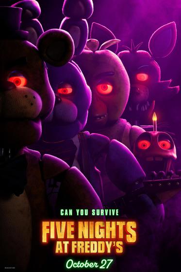Imagem de Poster Cartaz Five Nights at Freddy's O Pesadelo Sem Fim