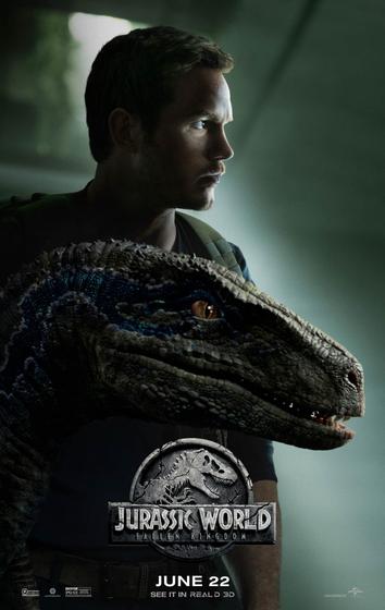 Imagem de Poster Cartaz Jurassic World Reino Ameaçado E