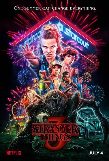 Imagem de Poster Cartaz Stranger Things 3 B