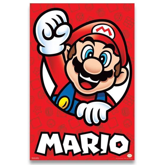 Imagem de Poster Decorativo 42Cm X 30Cm A3 Brilhante Mario B8