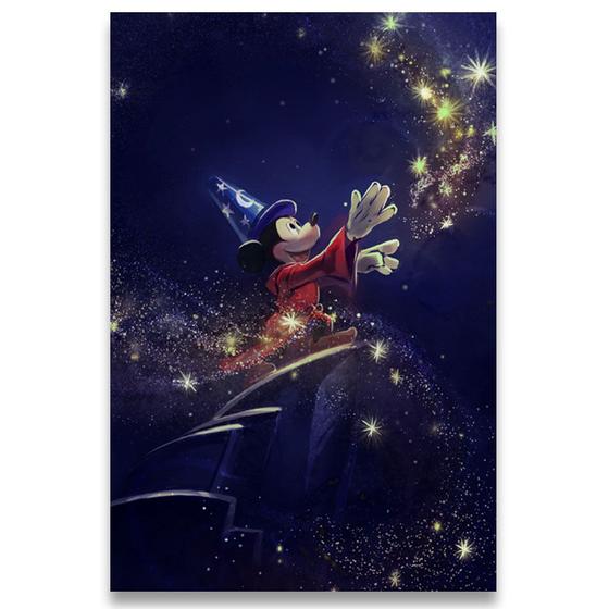 Imagem de Poster Decorativo 42cm x 30cm A3 Brilhante Mickey Fantasia