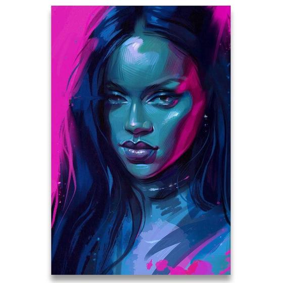 Imagem de Poster Decorativo 42Cm X 30Cm A3 Brilhante Rihanna B1