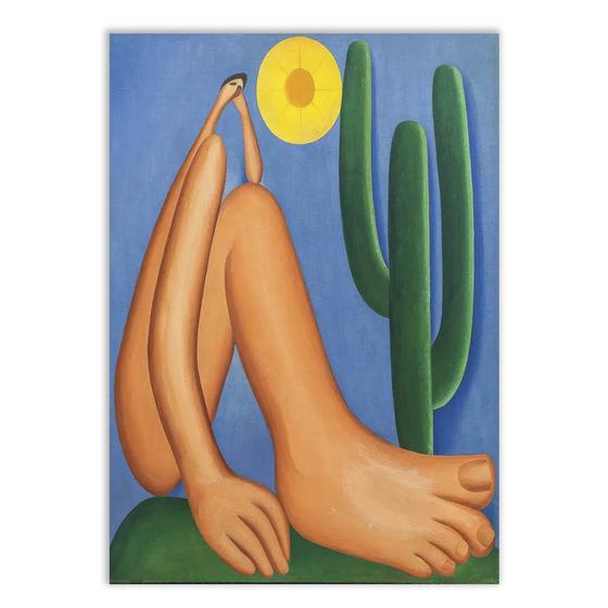 Imagem de Poster Decorativo Abaporu Tarsila Do Amaral Pintura Decoração