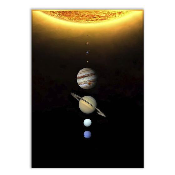 Imagem de Poster Decorativo Sistema Solar Planetas Quadro Cartaz