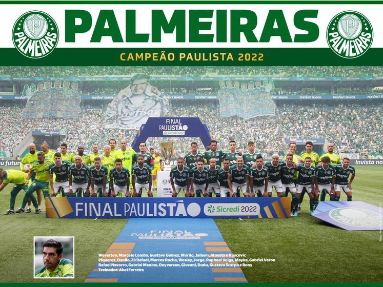 Poster Mega 30x40 Palmeiras Campeão Paulista 2022 Data Print Pôster Magazine Luiza Poster Mega 30x40 Palmeiras Campeão Paulista 2022 Data Print Pôster Magazine Luiza