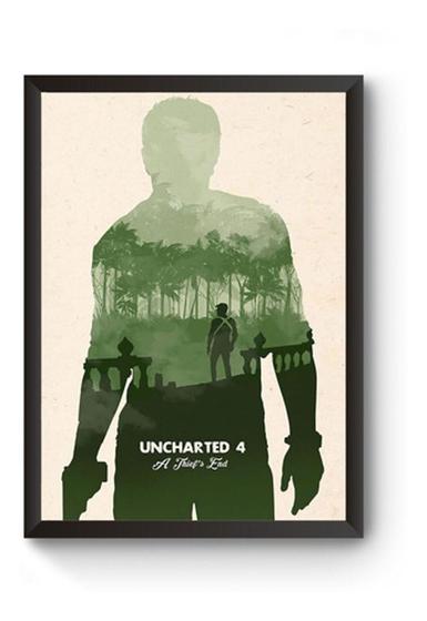 Imagem de Poster Moldurado Game Uncharted 4 Quadro