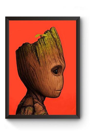 Imagem de Poster Moldurado Groot Bebê