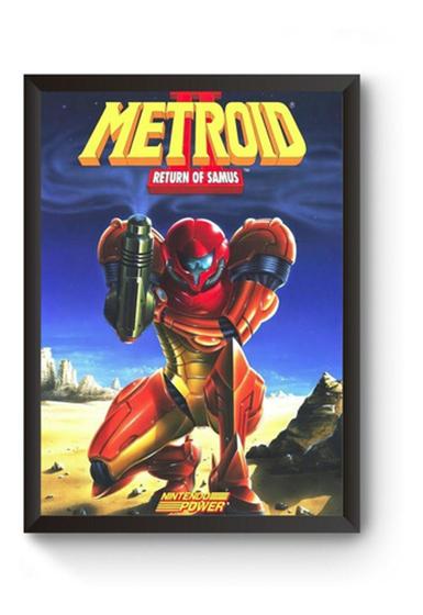 Imagem de Poster Moldurado Metroid 2 Quadro