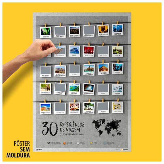 Imagem de Pôster Raspadinha A2 - 30 Experiências de Viagem - Colecione Momentos Únicos (42x59cm)