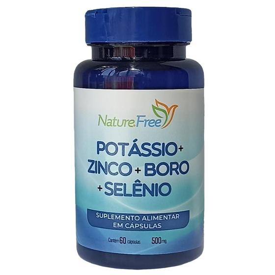 Imagem de Potássio + Zinco + Boro + Selênio 60 Cápsulas 500mg