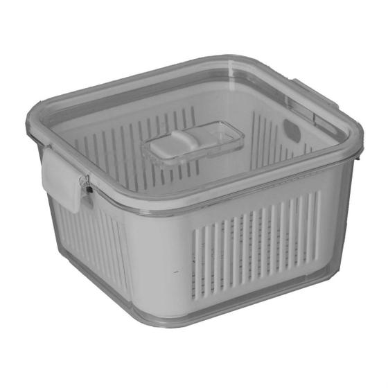Imagem de Pote 1,360 ml com tampa de plástico paramount slim colorido