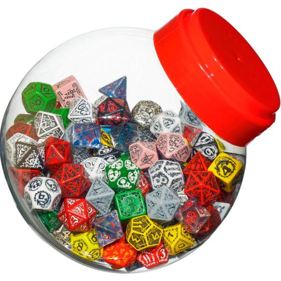 Imagem de Pote 150 Dados Qworkshop Rpg Jar Of Dice Aleatorios Original