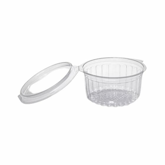 Imagem de Pote 350ml pet redondo com tampa articulada - p 750