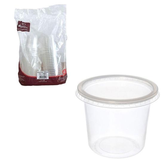 Imagem de Pote 350ml pp g310 kit com 25 unidades - simplific - GALVANOTEK