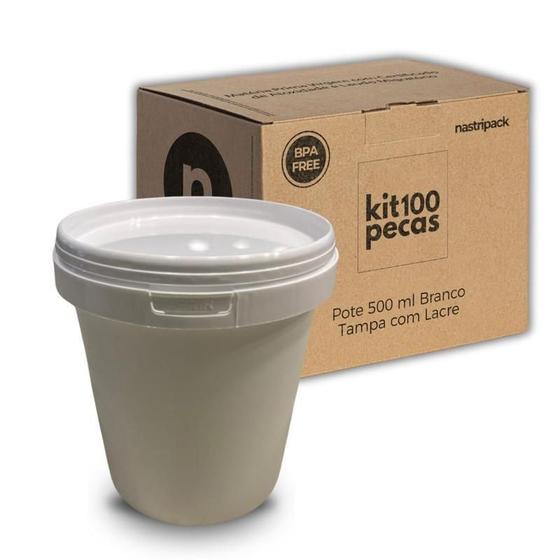 Imagem de Pote 500Ml Para Granola - Kit Com 100 Pçs