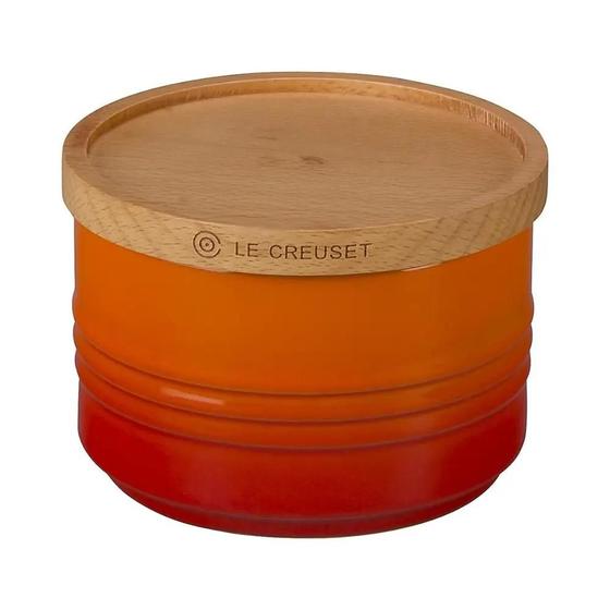 Imagem de Pote com Tampa em Cerâmica 220 ml Laranja Le Creuset