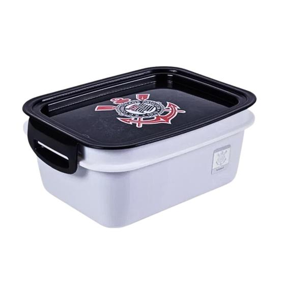 Imagem de Pote com Travas Marmita Corinthians 850ml