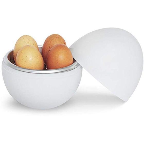 Imagem de Pote Cozinhar Ovo Microondas Cozedor 4 Ovos Cozido EggCooker - Nm