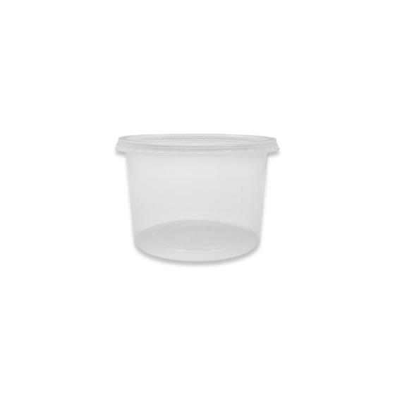 Imagem de Pote de 250ml com tampa Transparente PP Ultratherm com 500 unidades