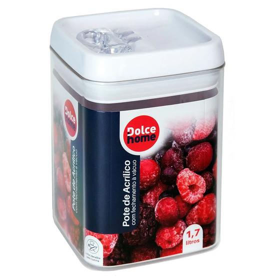 Imagem de Pote De Acrílico Com Fechamento Hermético 1,7 L - Dolce Home