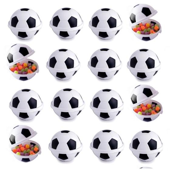 Imagem de Pote De Lembranças Festa Infantil Bola De Futebol Kit Com 20