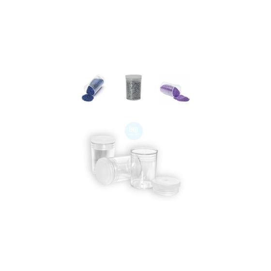 Imagem de Pote De Plastico Para Glitter Lantejoula Com Tampa J10 -100U