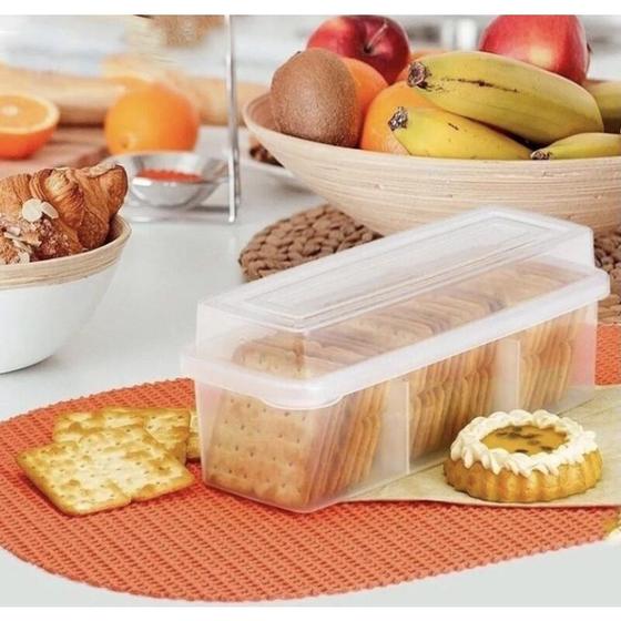 Pote de Plástico Porta Biscoito Bolacha e Torradas - A 25 Na Web - Pote ...