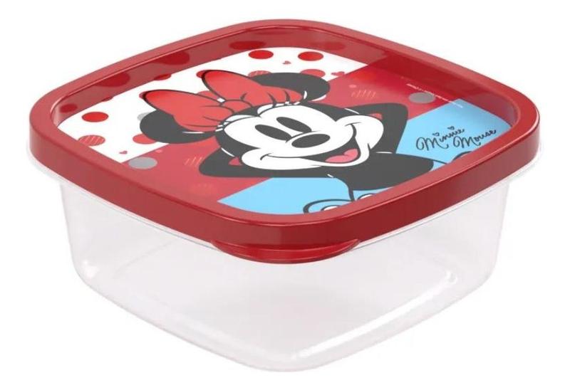 Imagem de Pote de Plástico Quadrado 580ml Disney - Plasutil