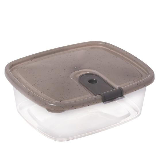 Imagem de Pote de plástico Trio retangular 750ml Trio Plasutil ref.5996