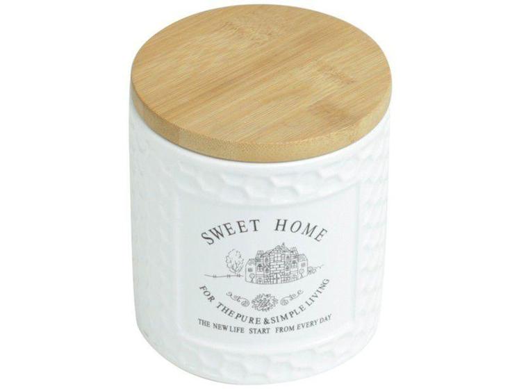 Imagem de Pote de Porcelana Bon Gourmet com Tampa Redondo - 500ml Sweet Home