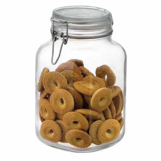 Imagem de Pote de Vidro Hermético com Trava G 2200ml Ruvolo
