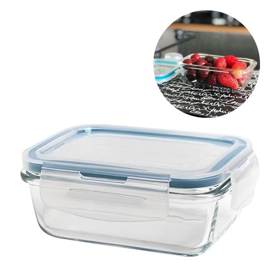 Imagem de Pote de Vidro Hermetico Retangular 840 ML - AD