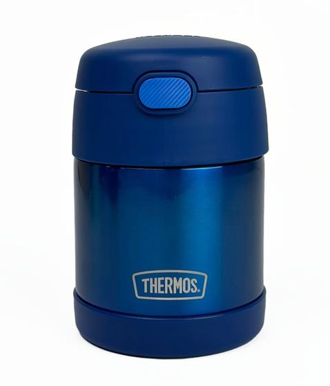 Imagem de Pote Frasco Térmico Thermos com Colher F310 Azul 290ml
