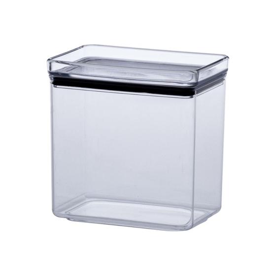 Imagem de Pote Hermético Acrílico Retangular Lumini Empilhável 1300ml