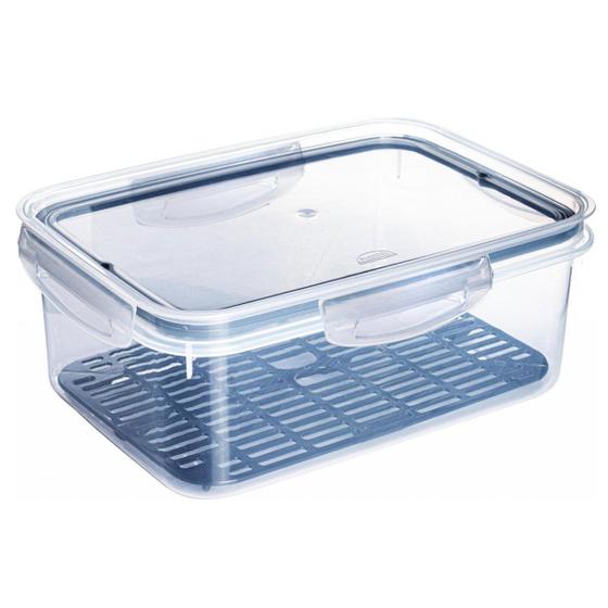 Imagem de Pote Hermético com Tampa Transparente Empilháveis 2,6 Litros Plasútil