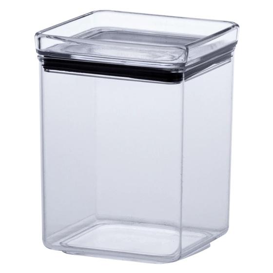 Imagem de Pote Hermetico Com Tampa Transparente Lumini Quadrado 1,1 L