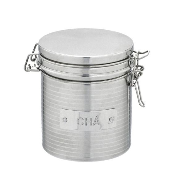 Imagem de Pote Hermético em Aço Inox 750ml para Chá 12cm Espressione