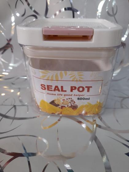 Imagem de Pote Hermético Para Mantimentos Com Tampa à Vácuo 500ml - SEALPOT