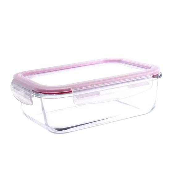 Imagem de pote hermetico retangular em vidro borossilicato com tampa 1520ml - FULL FIT