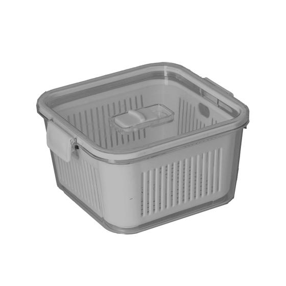 Imagem de Pote Hermético Slim Multiuso 1.360 ML Cinza 1776 Paramount