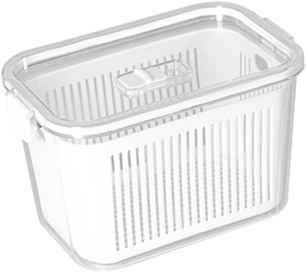 Imagem de Pote hermético slim multiuso com cesto 1780ml - Branco - PARAMOUNT