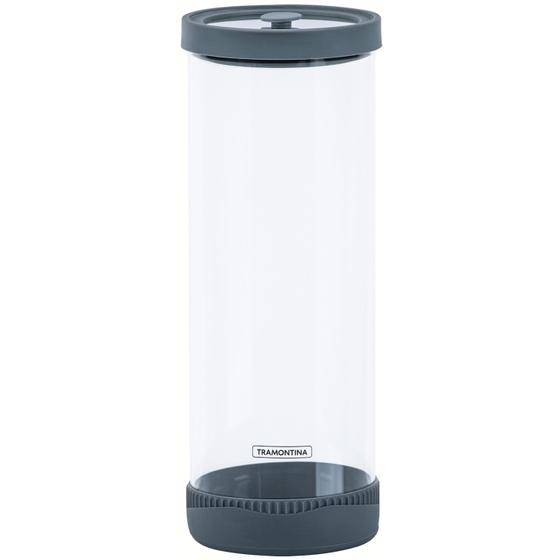 Pote Hermético Tramontina Vidro Tampa Silicone Purezza 1,5L Imagem de Pote Hermético Tramontina Vidro Tampa Silicone Purezza 1,5L