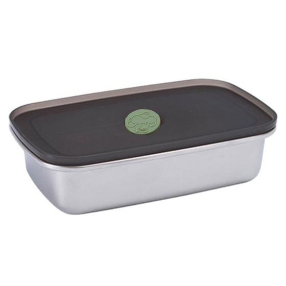 Imagem de Pote Hermético Vasilha Retangular Alimentos Com Tampa 1200ml