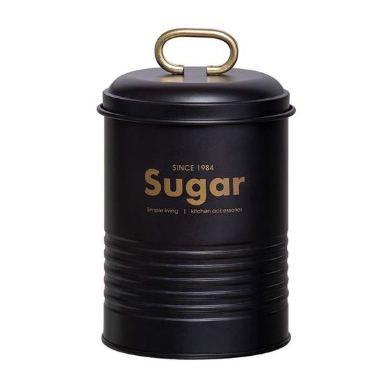 Pote Lata Porta Mantimentos Industrial em Metal Yoi Preto Menor preço em Pote Lata Porta Mantimentos Industrial em Metal Yoi Preto