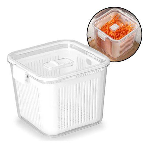 Imagem de Pote Multiuso Hermético Com Cesto Para Drenagem  2.030ml